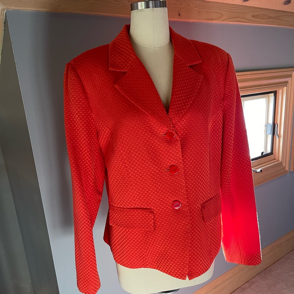 Beautiful Neiman Marcus Coral Jacket